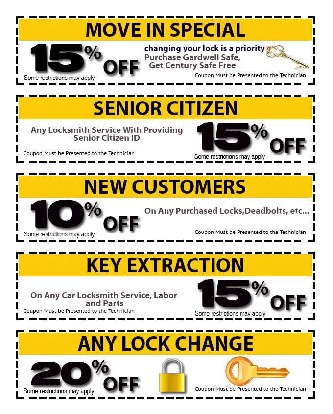 Security Locksmith Services Charlotte, NC 704-802-5870 - coupon-img